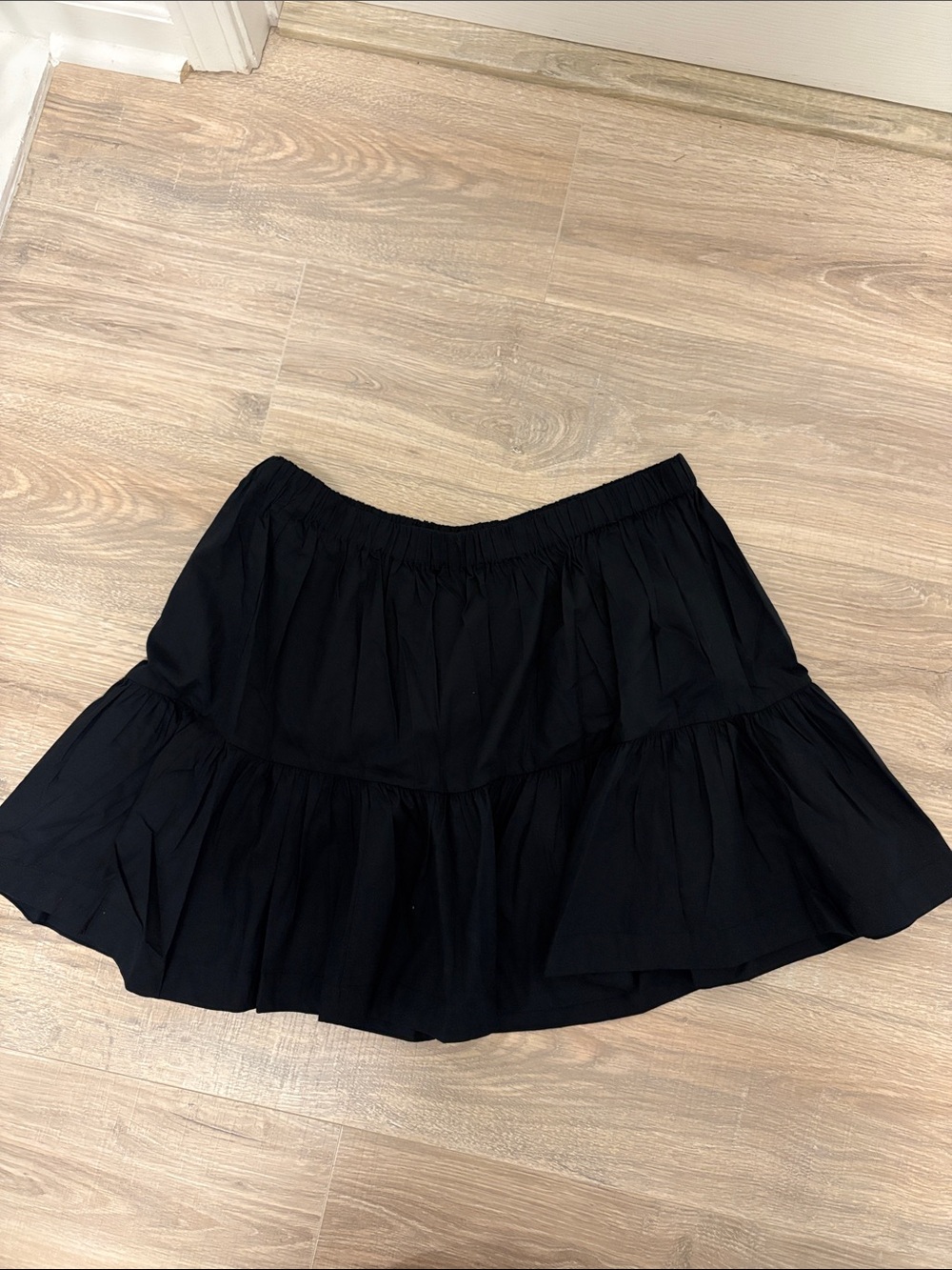 Abercrombie & Fitch Black Tiered Mini Skirt